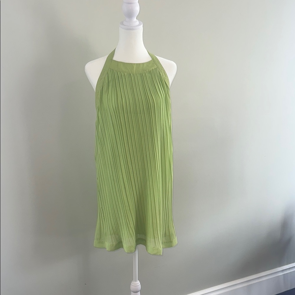 Johnny Martin Lime Green Halter Dress